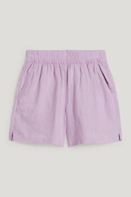 Shorts di lino