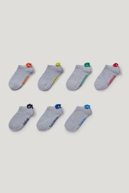 Pack de 7 - monstruos - calcetines tobilleros con motivo