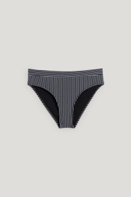 Bikini-Hose - Mid Waist - LYCRA® XTRA LIFE™ - gestreift