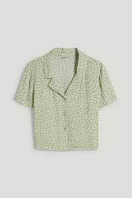 CLOCKHOUSE - Crop Bluse - geblümt