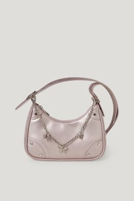 CLOCKHOUSE - bolso bandolera - polipiel - brillante