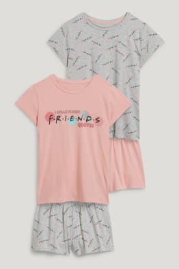 Multipack of 2 - Friends - short pyjamas - 4 piece