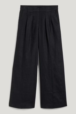 Pantalon de lin - high waist - wide leg