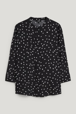 Basic-Bluse - gemustert