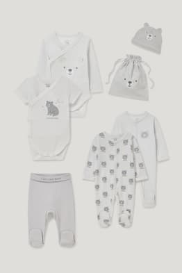 Erstlings-Set mit Geschenkbeutel - 7 teilig