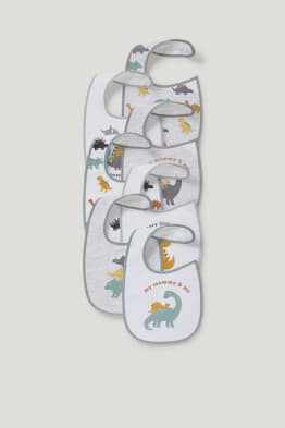 Multipack 7er - Dino - Baby-Lätzchen