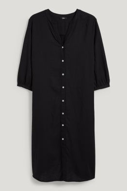 Robe-chemisier - lin mélangé
