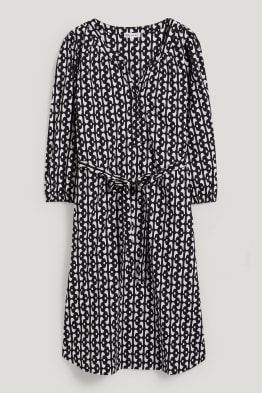 Voedingsblousejurk - met patroon