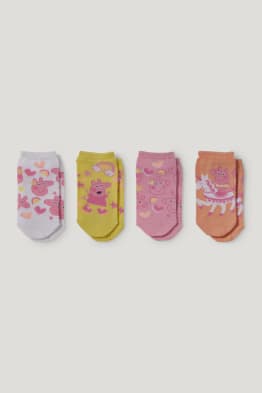 Multipack 4er - Peppa Wutz - Sneakersocken mit Motiv