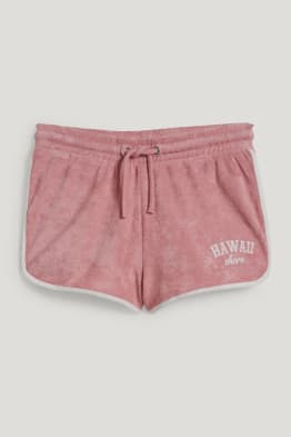 Shorts van badstof
