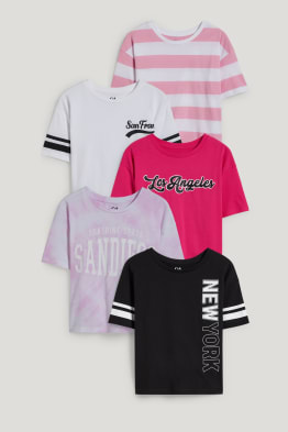 Pack de 5 - camisetas de manga corta