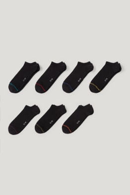 Lot de 7 paires - chaussettes de sport à motif - jours de la semaine