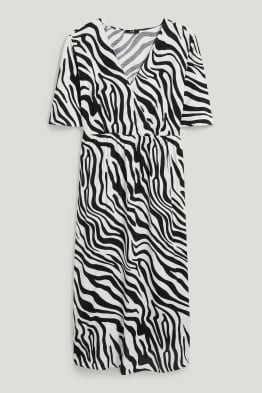 Robe croisée - à motif