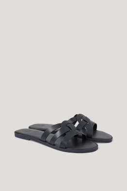 Sandals - faux leather