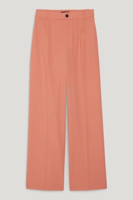 CLOCKHOUSE - pantalon de toile - high waist - wide leg