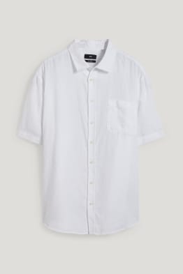 Camicia in lino - regular fit - collo all'italiana
