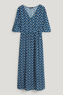 Robe croisée - à motif