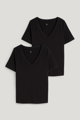 Set van 2 - basic-T-shirt