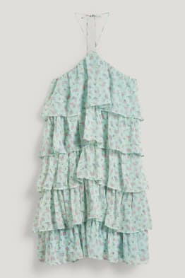 CLOCKHOUSE - sukienka z szyfonu - w kwiatki