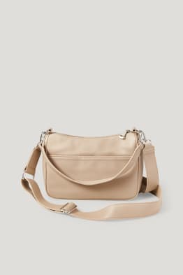 Borsa a tracolla con spallaccio staccabile - similpelle
