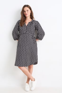 Voedingsblousejurk - met patroon