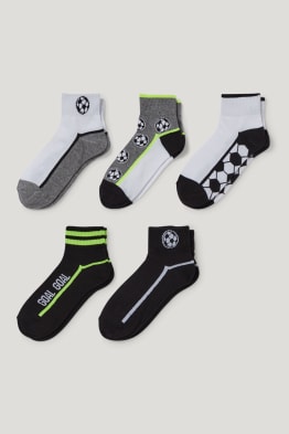 Confezione da 5 - calcio - calze con motivo