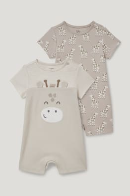 Lot de 2 - pyjamas courts pour bébé