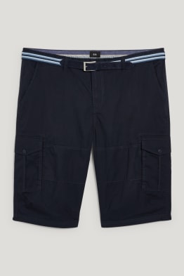 Shorts cargo con cinturón - regular fit