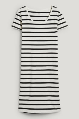 Rochie-tricou basic - cu dungi