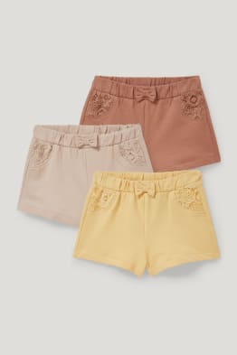 Lot de 3 - shorts en molleton pour bébé
