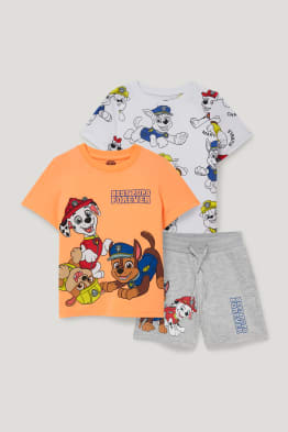 Pat’ Patrouille - ensemble - 2 T-shirts et shorts - 3 pièces