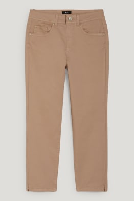 Trousers - mid-rise waist - skinny fit