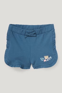 Shorts di felpa per neonate - cotone bio