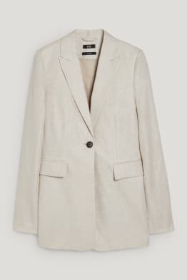 Business-Leinenblazer - Regular Fit