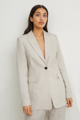 Business-Leinenblazer - Regular Fit