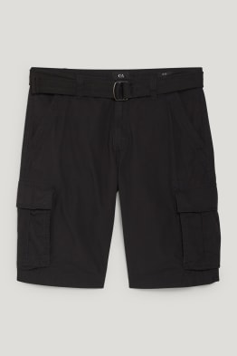 Shorts cargo con cinturón
