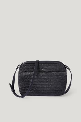 Borsa a tracolla - effetto rafia