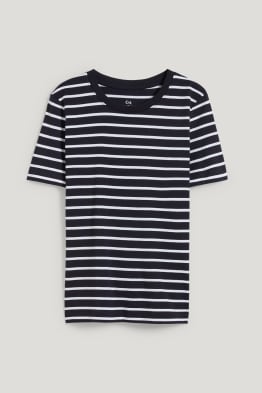 T-shirt basic - w paski