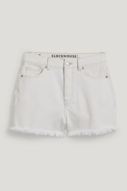 CLOCKHOUSE - džínové šortky - high waist