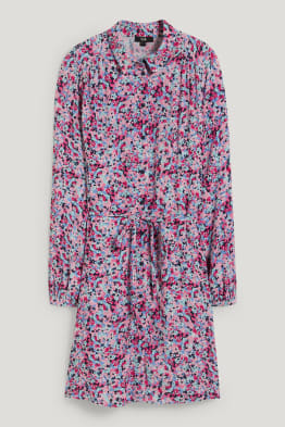 Rochie tip bluză - cu flori