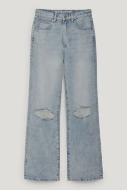 CLOCKHOUSE - wide leg jeans - wysoki stan
