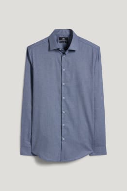 Cămașă office - slim fit - guler italian - ușor de călcat