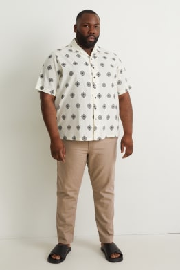 Pantaloni chino - tapered fit - misto lino