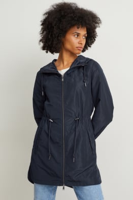 Jacke mit Kapuze und Tasche - faltbar