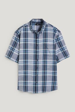 Camicia - regular fit - button down - a quadretti