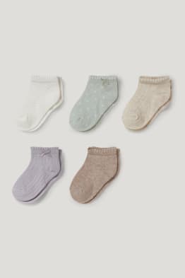 Lot de 5 paires - socquettes pour bébé