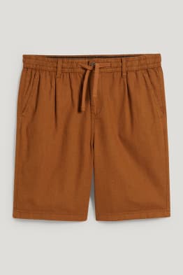 Shorts - Leinen-Mix