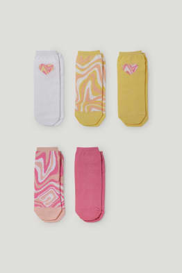 Multipack of 5 - trainer socks - patterned