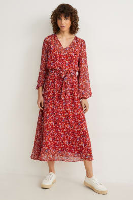 Chiffon dress - patterned