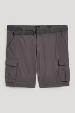 Shorts cargo con cinturón